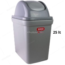 Papelera Vaivén Basa Bodeguita 25 Litros Sin Logo Plomo