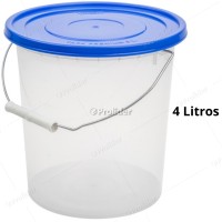 Balde Premium 4 Litros con Asa de Metal