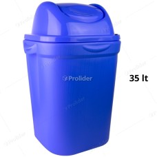 Papelera Vaivén Basa Bodeguita 35 Litros Sin Logo Azul