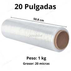 Strech Film Transparente 20 Pulgadas x 1 Kilo