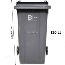Tacho Recolector Basa Gorila 120 Litros Sin Logo Plomo