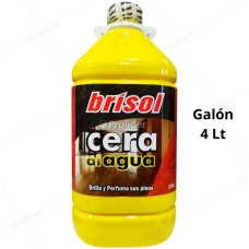 Cera Al Agua Brisol Perfumado Galón 4 Litros Amarillo
