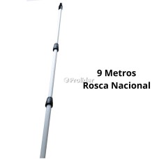 Mango de Aluminio Ebriel extensión de 9 Metros + Rosca Nacional