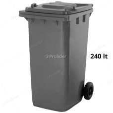 Tacho Recolector Genérico 240 Litros Sin Logo Plomo