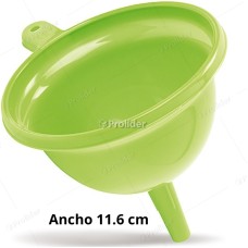 Embudo Reyplast Mediano con Colador Ancho 11.6 cm Altura 11.2 cm