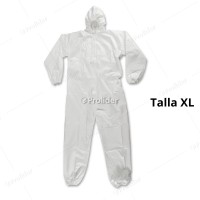Traje Mameluco Clute Modelo Macroguard Talla XL Blanco