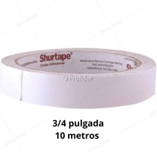 Cinta Doble Contacto 3/4 pulgada x 10 Metros (11 Yardas) Shurtape