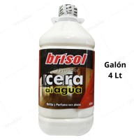 Cera Al Agua Brisol Perfumado Galón 4 Litros Blanca