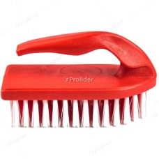 Escobilla de Plástico Hude Plancha con Asa Rojo