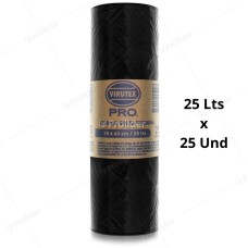 Bolsas Plásticas Negras en Rollo / 25 Litros / 25 unidades / Virutex