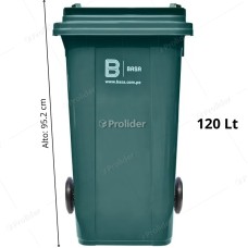 Tacho Recolector Basa Gorila 120 Litros Sin Logo Verde Petroleo