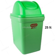 Papelera Vaivén Basa Bodeguita 25 Litros Sin Logo Verde