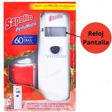 Ambientador Perfumatic Sapolio Computarizado + Repuesto 240 ml