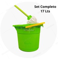 Set Trapeador Tayta Hude 17 Litros Completo (Balde + Mopa) Verde
