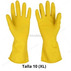 Guantes Domésticos Amarillos Gloves Talla 10 (XL)