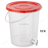 Balde Chichero con Tapa Y Caño Reyplast 12 Litros