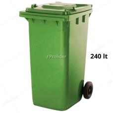 Tacho Recolector Genérico 240 Litros Sin Logo Verde