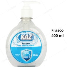 Alcohol En Gel Kaz Frasco 400 ml con Dispensador