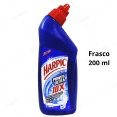 Limpiador Líquido Harpic Power Ultra Frasco 200 ml Azul