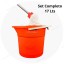 Set Trapeador Tayta Hude 17 Litros Completo Balde + Mopa) Naranja