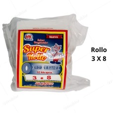 Bolsas Plásticas Transparentes en Rollo / 3 x 8 / 100 unidades