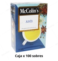 Infusión McColins Anis Caja x 100 unidades