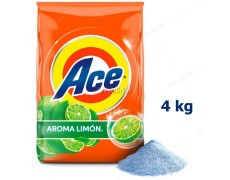 Detergente en Polvo Ace Regular Bolsa 4 Kilos