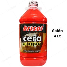 Cera Al Agua Brisol Perfumado Galón 4 Litros Rojo