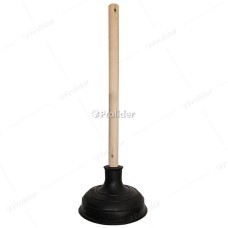 Desatorador Chupon Jebe Negro con M/Madera