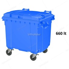 Tacho Contenedor de Basura Genérico 660 Litros Azul