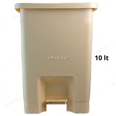 Papelera Con Pedal Basa N° 1 de 10 Litros Amarillo Altura 34 cm