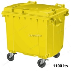 Tacho Contenedor de Basura Genérico 1100 Litros Amarillo