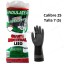 Guantes Industriales Negros Indulatex Calibre 25 Talla 7.5
