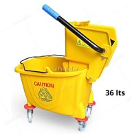 Carrito Balde Exprimidor Amarillo Generico Balde 36 Litros