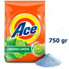 Detergente en Polvo Ace Regular Bolsa 750 gr
