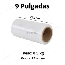 Strech Film Transparente 9 Pulgadas x 0.5 Kilos