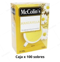 Infusión McColins Manzanilla Caja x 100 unidades