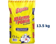Detergente en Polvo Sapolio Saco x 13.5 Kilos