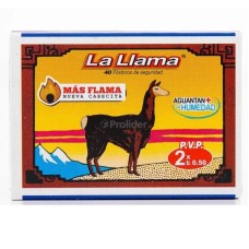 Caja de Fosforo La Llama Paquete x 10 cajitas de 40 unidades