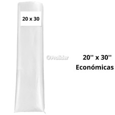 Bolsas Plásticas Blancas económicas Termicas / 20 x 30 / 100 unidades