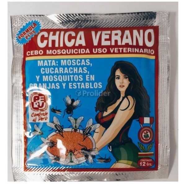 Comprar Insecticida En Polvo Chica Verano Soluble y Sin Olor 12 gr Generico  en Lima Distribuidora Prolider - Productos de Limpieza