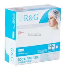 Tocas Descartables R&G Caja x 100 unidades Blanco