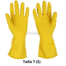 Guantes Domésticos Amarillos Gloves Talla S-7