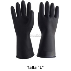 Guantes Industriales Gloves Calibre 25 Talla L Negro