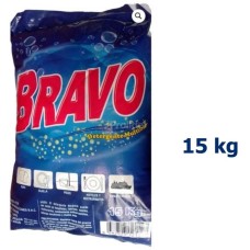 Detergente en Polvo Bravo Saco x 15 Kilos Azul Floral (Polvo Celeste)