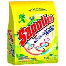 Detergente en Polvo Sapolio Bolsa 450 gr Limón (Amarillo)