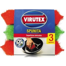 Esponja Super Brillo Virutex Spunita Paquete x 3 und