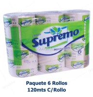 Papel Toalla Jumbo Supremo Ecologico Gofrado Paquete x 6 Rollos