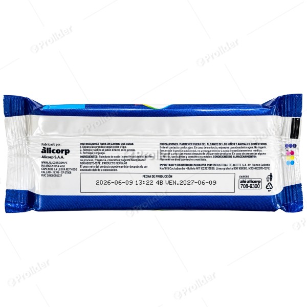Jabón En Barra Bolivar 190 gr Floral (Azul)