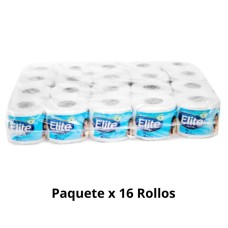 Papel Higiénico Doméstico Elite Etiqueta Celeste Paquete x 16 Rollos